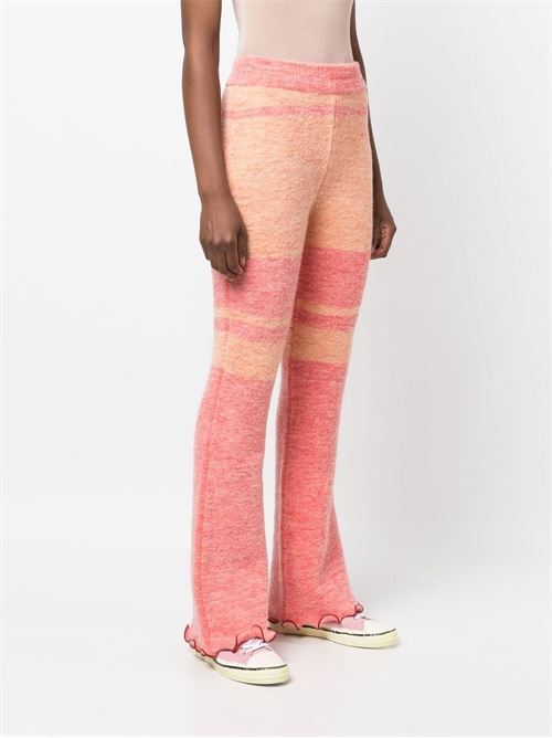 Knitted trousers with stripe print ANDERSSON BELL | PF22APA547WREDORN